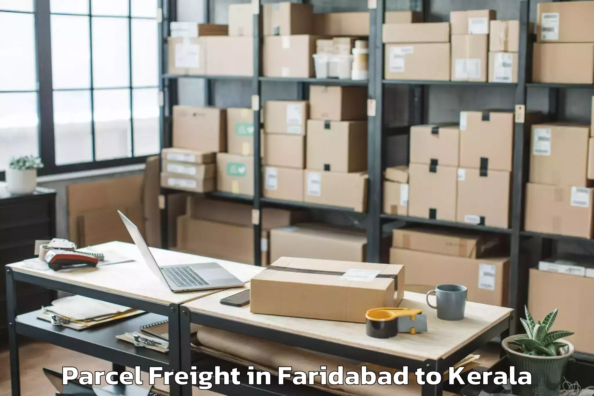 Get Faridabad to Thrissur Parcel Freight